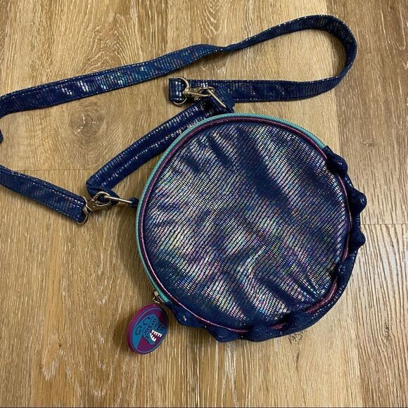 Jurassic World Clever Girl blue dinosaur around Circle, Crossbody bag purse - Picture 4 of 9